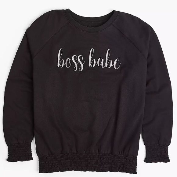 Lane Bryant Tops - Classic Smocked-Hem Boss Babe
Graphic Sweatshirt